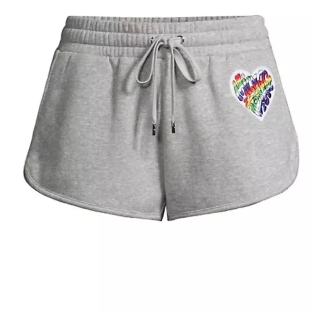 Michael Kors Rainbow Collection 2pc Short set Tshirt & Jogger Shorts Grey EUC - Picture 4 of 16